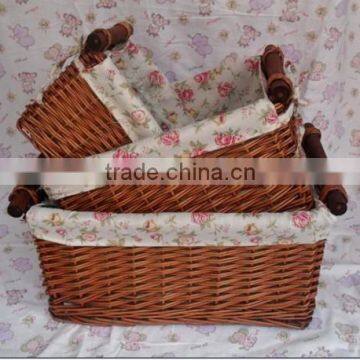 Lucky Weave Home and Garden Rattan Basket With Liner photo-3