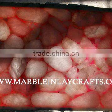 Rose Quartz Semi Precious Stone Slab