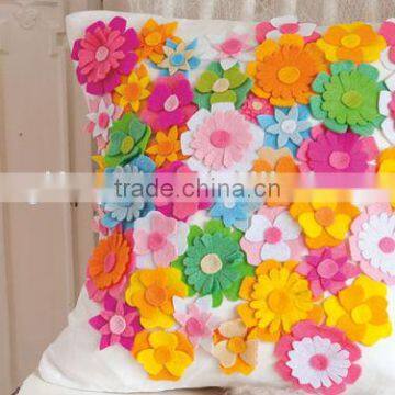 2017  express wholesale high quality new products hot sale felt home decoration flower shape sticker made in china