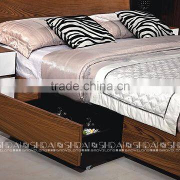 2016 Modern Metal Decorating Furniture Design Plywood Box Bed and Cabinet Sets photo-4
