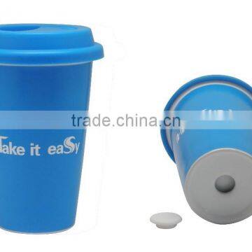 350ml Ceramic Mug with Silicone Cap Customized