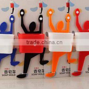 Hanging Soap Holder Plastic Soap Box Suction Wall Holder photo-2