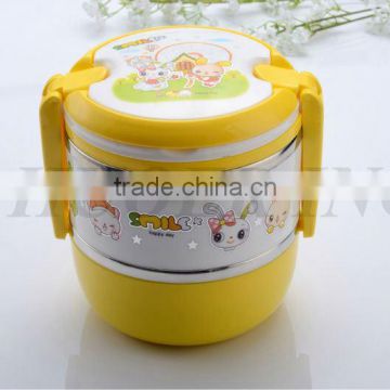 Two Layers Lunch Box With Locked