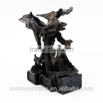 Custom High Quality Resin Black Dragon Statue Deocration for Sale photo-3