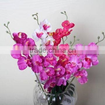 Fabric butterfly orchid artificial butterfly orchid flowers landscaping flowers