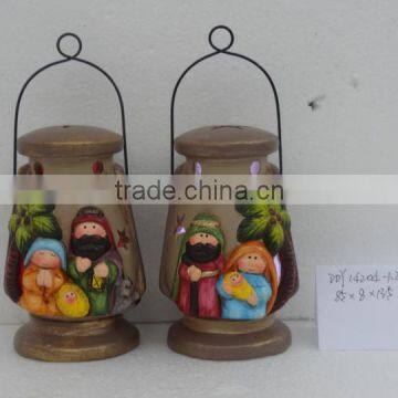 Ceramic Nativity Set With Lantern photo-3