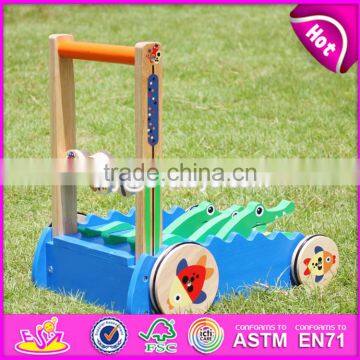 2017 New Design Cartoon Crocodile Wooden Push Along Toys for Toddlers W16E059 photo-5