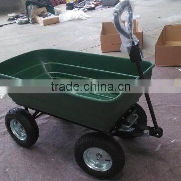 Heavy Duty Garden Poly Dump Cart 2-in-1 Convertible Handle photo-2