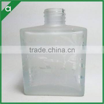 100ml Frost Carving Square Shape Glass Diffuser Bottle