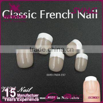 New air Nail Art French Nail Tips With Glue Colorful