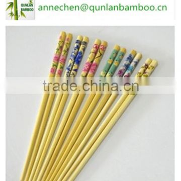 Colorfully print bamboo chopsticks prices