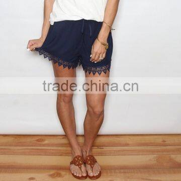 Lace Crochet Detail Shorts Extender For Summer photo-3