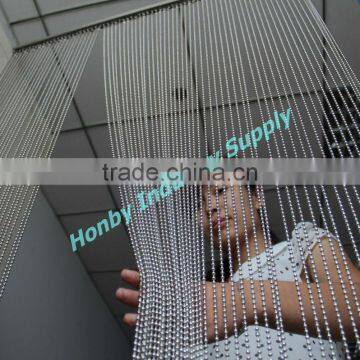 HONBY Silver 4mm Stainless Steel Beaded Curtain