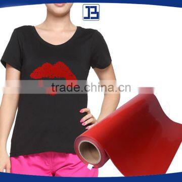 Flex PU Heat Transfer Vinyl , Easyweed Iron on Heat Transfer Vinyl , HTV for jersey , Shirt , Red