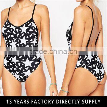 Stars Pattern Women One Piece Swimsuit