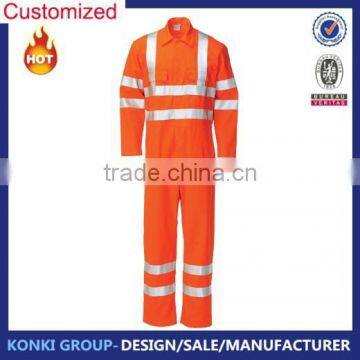 Custom Design unisex reflective coverall long sleeve wholesale