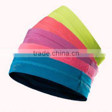 Breathable sport headband with silicone strip