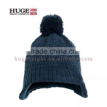 New Fashion Comfortable Soft Knit Fleece Lining Winter Hat