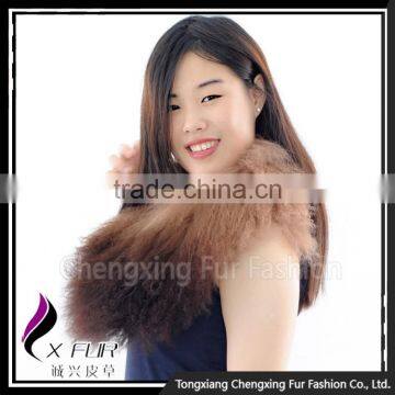 CX-A-62A Winter Detchable Mongolian Lamb Fur Collar Ladies photo-4