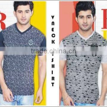 Men Stylish T-Shirt V Neck and 100% Cotton