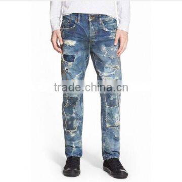 Biker Jeans Fashion Denim Trousers(LOTK061) photo-2