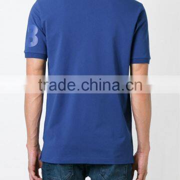 Blue 100 Cotton Classic Uniform Polo Shirt Factory Wholesale China photo-3