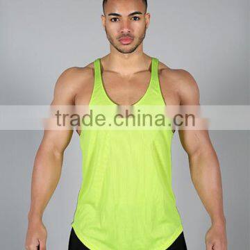 Mens Low Cut Stringer Singlets Vest With a Scooped & Lengthened Body photo-2