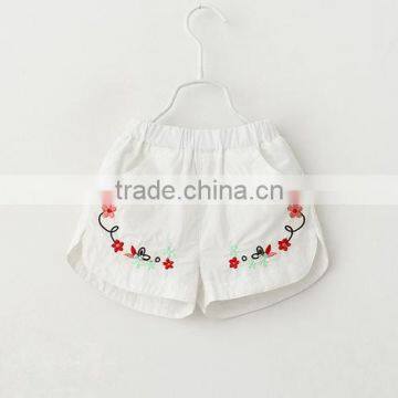 Child Girl Cute Embroider Shorts Summer Kid Short Flower Knited Summer Girl Shorts photo-4