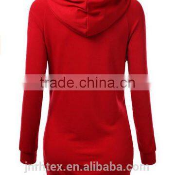 Custom Made Blank Elongated Solid Color Pullover Hoodies photo-4