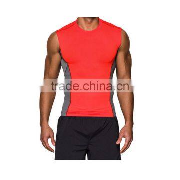 Mens Custom Breathable Dri-fit Polyester Fitness Gym Singlet photo-2