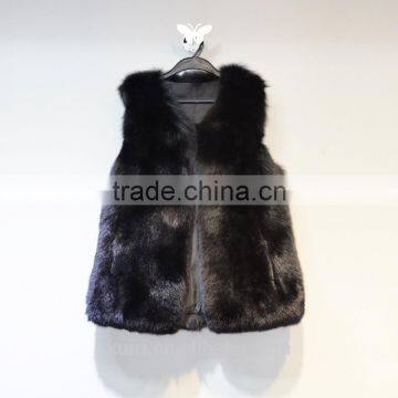 Women Womens Winter Vest Genuine Leather Fox Fur Vests Woman Fur Coat Jacket photo-5