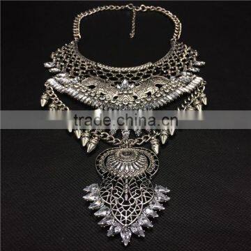 Express Chinese Imports Wholesale Imitation Silver Chain Statement Necklace Jewelry Accessories Jewellry for Women photo-5