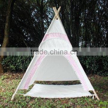 ShiJ Manufacturer Pink Round Door Party Beach Teepee Tipi Tent photo-2