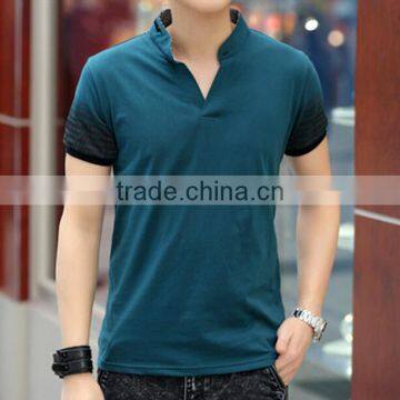 2016 New Design Slim Fit Soft Polyester /cotton Blend Fashion Men Polo Shirt Wholesale photo-3