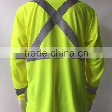 Polyester Micro Mesh Long Sleeve Chest Pocket Wicking Protective T-shirt photo-2