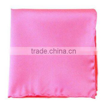 silk twill solid pink pocket squares