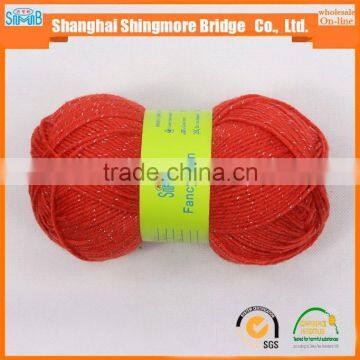 Hand Knitting Yarn Supplier Hot Sales Cheapest Price Blended Acrylic Polyester Lurex Yarn in High Quality photo-2
