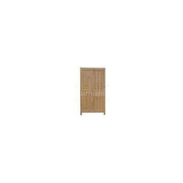 Natural Ash Wood Bedroom Furniture , Solid Wood Free Standing Wardrobe