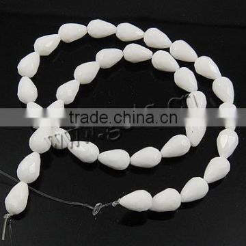 wholesale teardrop faceted marble beads