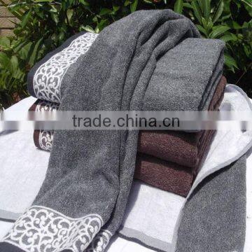 solid jacquard bath towel