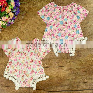 Begonia pattern cotton jumpsuit for children M7041206