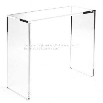 Modern Office Desk Clear Acrylic Working Table Computer Desk photo-2