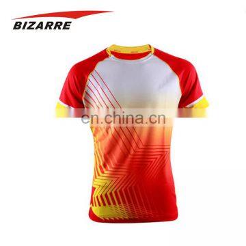 Women sport polyester t shirt sublimation printing
