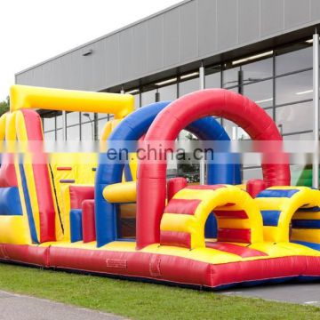 Best type inflatable bus obstacle course climbing slide and bouncer obstacle