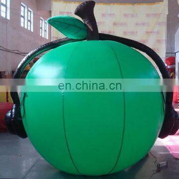 Beautiful Green Advertising Inflatable Apple Model Inflatable Vegetable and Fruit photo-3