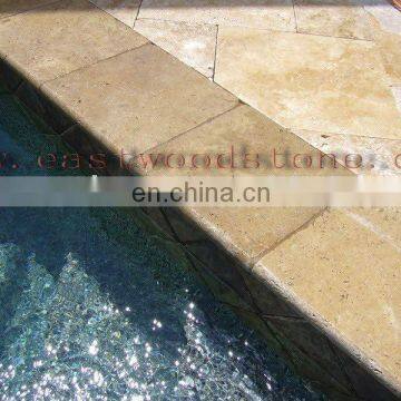 travertine pool coping