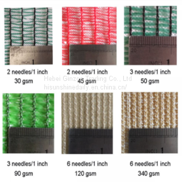 HDPE green /black sun shade net with UV treatment