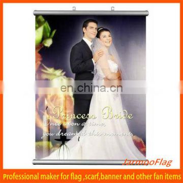 custom flag hanging marriage photo banner