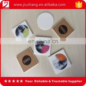 White blank ceramic coaster for wholesale