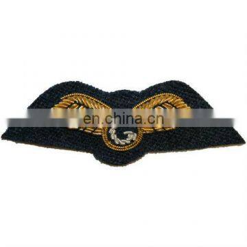 Hand Made Bullion Wire Embroidered Wings | Aviation Rank | Pilot Ranks